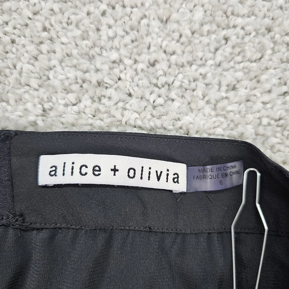 ALICE AND OLIVIA KATZ SUNBURST PLEATED Boho MAXI SKIRT Size 6 - Picture 4 of 9